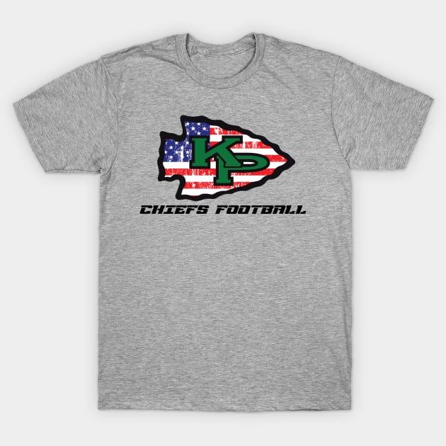 KP Chiefs Football (American Pride Arrowhead) T-Shirt by ArmChairQBGraphics